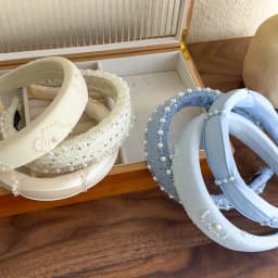2025 Retro Rose Print Pearl Crystal Headband Women Elegant Hair Band Girl Sweet Beige Blue Hair Hoop Lady Party Hair Accessories