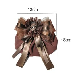 Hair Accessories Classic Bowknot Net Bun Women Girl Fashion Lace Work Hairnet Hair Clip Cover For Nurse Bank Catering