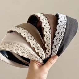 French Fabric Wide-brimmed Lace Headband New Face Wash Makeup Hairpin Holiday Gifts Haar Accessoires Women Diademas