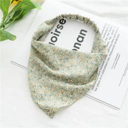 Women's Bandana Vintage Bohemia Women Bandana Hair Band Scarf Print Vintage Triangle Turban Elastic Headband for Lady Head Scarf