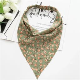 Women's Bandana Vintage Bohemia Women Bandana Hair Band Scarf Print Vintage Triangle Turban Elastic Headband for Lady Head Scarf