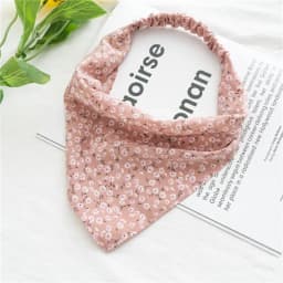 Women's Bandana Vintage Bohemia Women Bandana Hair Band Scarf Print Vintage Triangle Turban Elastic Headband for Lady Head Scarf