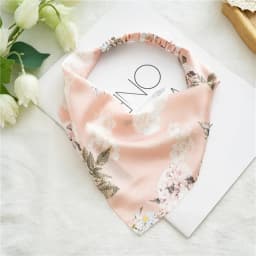 Women's Bandana Vintage Bohemia Women Bandana Hair Band Scarf Print Vintage Triangle Turban Elastic Headband for Lady Head Scarf