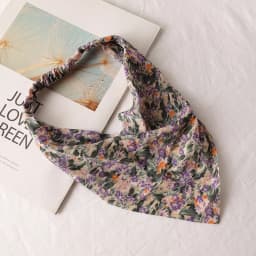 Women's Bandana Vintage Bohemia Women Bandana Hair Band Scarf Print Vintage Triangle Turban Elastic Headband for Lady Head Scarf