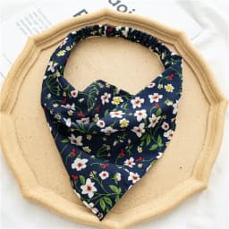 Women's Bandana Vintage Bohemia Women Bandana Hair Band Scarf Print Vintage Triangle Turban Elastic Headband for Lady Head Scarf