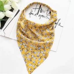 Women's Bandana Vintage Bohemia Women Bandana Hair Band Scarf Print Vintage Triangle Turban Elastic Headband for Lady Head Scarf