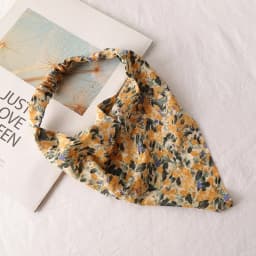 Women's Bandana Vintage Bohemia Women Bandana Hair Band Scarf Print Vintage Triangle Turban Elastic Headband for Lady Head Scarf
