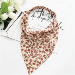 Women's Bandana Vintage Bohemia Women Bandana Hair Band Scarf Print Vintage Triangle Turban Elastic Headband for Lady Head Scarf