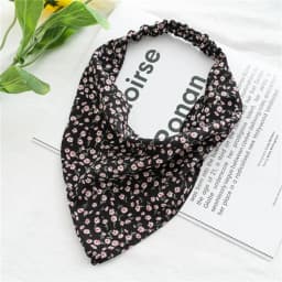 Women's Bandana Vintage Bohemia Women Bandana Hair Band Scarf Print Vintage Triangle Turban Elastic Headband for Lady Head Scarf