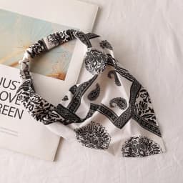 Women's Bandana Vintage Bohemia Women Bandana Hair Band Scarf Print Vintage Triangle Turban Elastic Headband for Lady Head Scarf