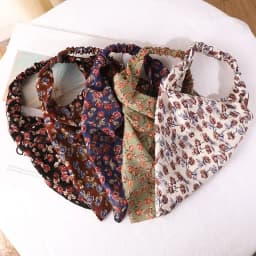 Women's Bandana Vintage Bohemia Women Bandana Hair Band Scarf Print Vintage Triangle Turban Elastic Headband for Lady Head Scarf