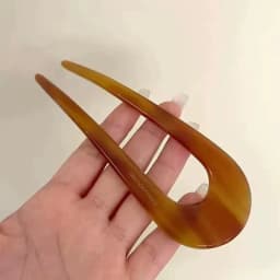 U-shaped hair clip, women's meatball headband, simple Chinese style hair clip, modern style and temperament hair accessory