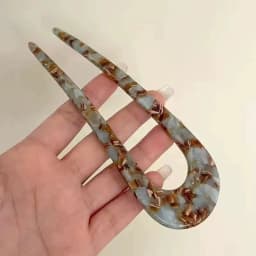 U-shaped hair clip, women's meatball headband, simple Chinese style hair clip, modern style and temperament hair accessory