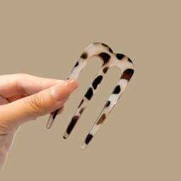 U-shaped hair clip, women's meatball headband, simple Chinese style hair clip, modern style and temperament hair accessory