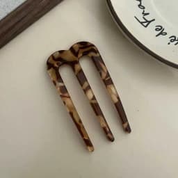 U-shaped hair clip, women's meatball headband, simple Chinese style hair clip, modern style and temperament hair accessory