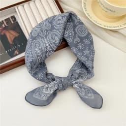 Fashion Printing Silk Small Square Scarf Summer Scarf Women's Versatile Small Scarf Head Band Hair Accessories