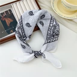 Fashion Printing Silk Small Square Scarf Summer Scarf Women's Versatile Small Scarf Head Band Hair Accessories
