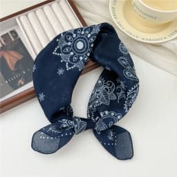 Fashion Printing Silk Small Square Scarf Summer Scarf Women's Versatile Small Scarf Head Band Hair Accessories
