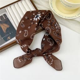 Fashion Printing Silk Small Square Scarf Summer Scarf Women's Versatile Small Scarf Head Band Hair Accessories