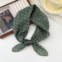 Fashion Printing Silk Small Square Scarf Summer Scarf Women's Versatile Small Scarf Head Band Hair Accessories
