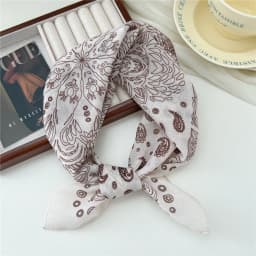 Fashion Printing Silk Small Square Scarf Summer Scarf Women's Versatile Small Scarf Head Band Hair Accessories