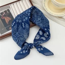 Fashion Printing Silk Small Square Scarf Summer Scarf Women's Versatile Small Scarf Head Band Hair Accessories