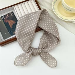 Fashion Printing Silk Small Square Scarf Summer Scarf Women's Versatile Small Scarf Head Band Hair Accessories