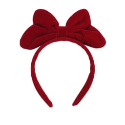 Red Bow Headband for Women, Large Three-Dimensional Bow Headband with Velvet Texture, Vintage Elegant Hair Accessory, Sweet Versatile Hair Accessory for Adults, Soft Fabric-Wrapped Headband, Suitable for Holiday Parties, Dates, Weddings, Guests, Daily Commuting, Photo Shoots, New Year and Christmas Outfits, Red Hair Accessory with Fluffy Three-Dimensional Bow Decoration, Soft and Elegant Headpiece Suitable for Long Hair, Short Hair, Braided Hair, Matching with Sweaters, Dresses, Coats, Fashionable Simple French Style Styling Accessory, Recommended as a Gift