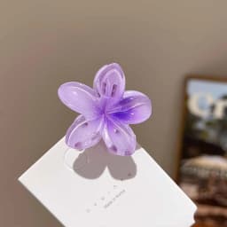 Hawaiian Gradient Hair Clips Flower Hair Claws Women Small Size Fashion Headwear Hairpin Crab Barrette Hair Accessories