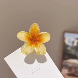 Hawaiian Gradient Hair Clips Flower Hair Claws Women Small Size Fashion Headwear Hairpin Crab Barrette Hair Accessories
