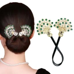 Elegant Peacock Shape Hair Bun Maker Twist Headwear Roll Hair Tool Hair Twister Easy Fast Snap Hairstyle Twist Women