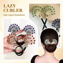 Elegant Peacock Shape Hair Bun Maker Twist Headwear Roll Hair Tool Hair Twister Easy Fast Snap Hairstyle Twist Women