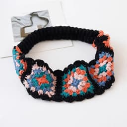 Flower Knitted Headband Colorful Pastoral Ethnic Style Hair Band Beach Headwear Girl Hair Accessories Women Hair Scarf Girls