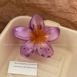 Hawaiian Gradient Hair Clips Flower Hair Claws Big Size Fashion Head wear Hairpin for Women Girls Crab Barrette Hair Accessories