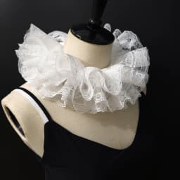 Fashion Fake Collar Victorian Detachable Jabot Collar Ruffled Lace Jabot Neck Collar Adults Stage Party Steampunk Accessory