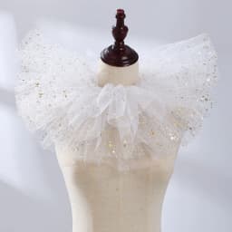Fashion Fake Collar Victorian Detachable Jabot Collar Ruffled Lace Jabot Neck Collar Adults Stage Party Steampunk Accessory