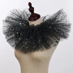 Fashion Fake Collar Victorian Detachable Jabot Collar Ruffled Lace Jabot Neck Collar Adults Stage Party Steampunk Accessory