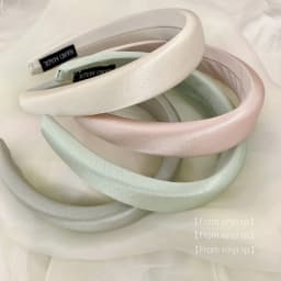 Korean pearlescent acetic acid satin headband high sensibility hairhoop high skull top wide edge versatile face wash headband