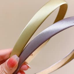 2pc 1.5cm Wide Retro Premium Satin Solid Hairbands Headbands for Women Girl Vintage for Party Gift Korean Hair Bands Accessories