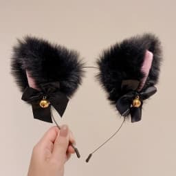 Plush Cat Ears Headband for Women Cartoon Plush Hair Band Anime Cosplay Cute Face Wash Hairband Headware Girls Hair Accessories