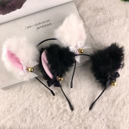 Plush Cat Ears Headband for Women Cartoon Plush Hair Band Anime Cosplay Cute Face Wash Hairband Headware Girls Hair Accessories