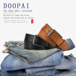 Men Belts High Quality Genuine Leather LONG Large Pin Buckle Metal Automatic Buckle Male Belts Strap Male
