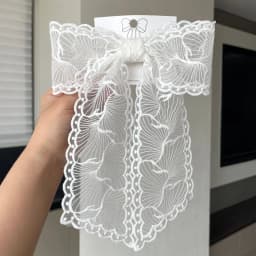 Embroidery Lace Bow Hair Clips For Women Girls Sweet French Hair Barrette Accessoires