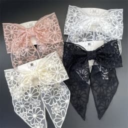 Embroidery Lace Bow Hair Clips For Women Girls Sweet French Hair Barrette Accessoires