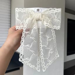 Embroidery Lace Bow Hair Clips For Women Girls Sweet French Hair Barrette Accessoires