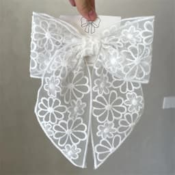 Embroidery Lace Bow Hair Clips For Women Girls Sweet French Hair Barrette Accessoires