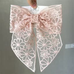 Embroidery Lace Bow Hair Clips For Women Girls Sweet French Hair Barrette Accessoires