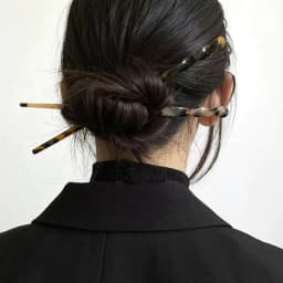 Vintage Leopard Print Hair Sticks Chinese Styles Acetate Chignon Hair Fork For Women Girls Party Bun Hairstyle Accessories