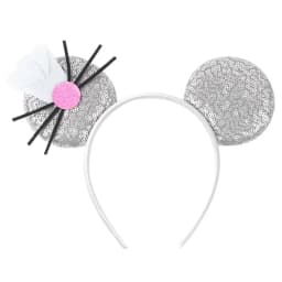 Disney Ratatouille Remy Mouse Ear Headband for Adults Grey Plush Mickey Mouse Ears Hairbands Women Chef Hat Bow Hair Accessories
