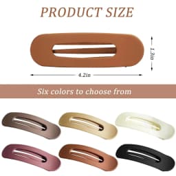 Korean Frosted Large Hair Clips For Women Girl Hair Accesories Fashion Color Solid Acrylic Hairpins Toothed Non-slip BB Barrette